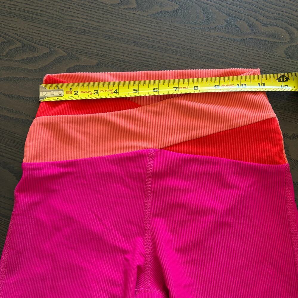 Beach Riot Cora Bike Short Magenta Coral S Ribbed Women’s Athletic 6” Inseam - Picture 5 of 6